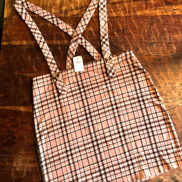 Hollister Dresses & Skirts - Hollister Pink Plaid Knit Jumper